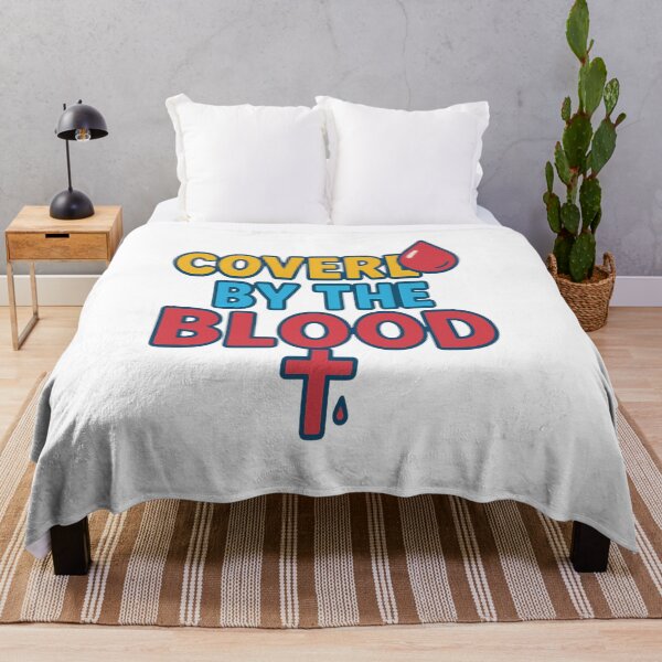 Item preview, Covered By The Blood (The Cross Tee) designed and sold by KingdomPrep.