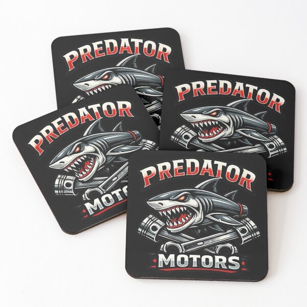 Item preview, Predator Motors Badass Shark Art - Custom Engine Piston & Racing Design designed and sold by SasquatchTrail.