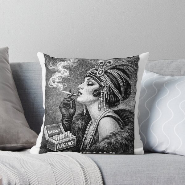 Item preview, Vintage Élégance Paris Cigarette Poster designed and sold by 9xgraphics.