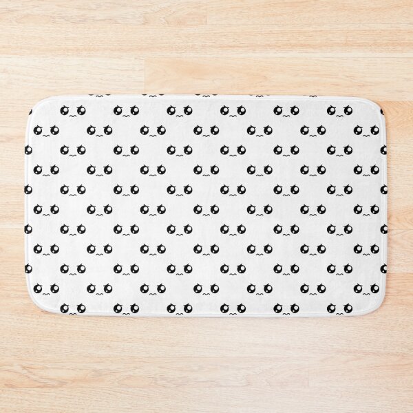 Item preview, Cute kawaii angry eyebrows face pattern designed and sold by BlushyPrint.