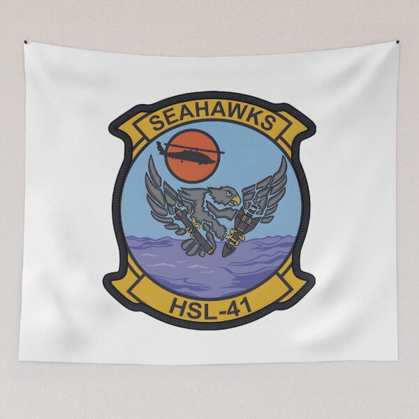 Item preview, Official Heritage Insignia of Helicopter Anti-Submarine Squadron Light Forty-One (HSL-41) "Seahawks" designed and sold by CharlieDesings.