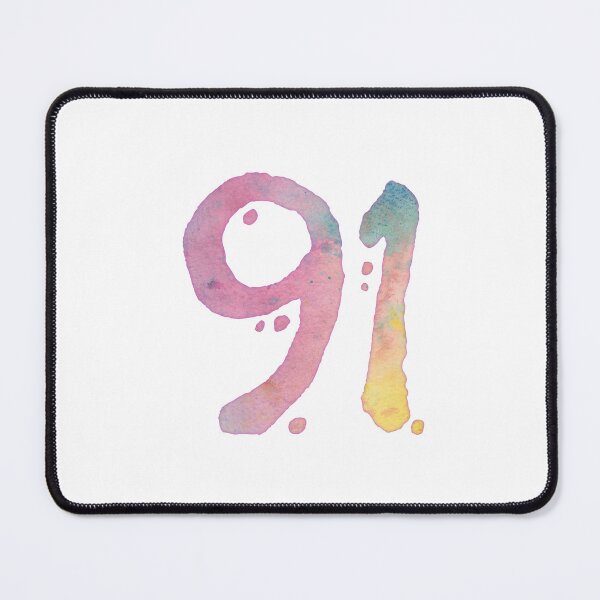 Item preview, 91th Birthday - Watercolor Number designed and sold by AquarellChill.