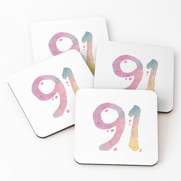 Item preview, 91th Birthday - Watercolor Number designed and sold by AquarellChill.
