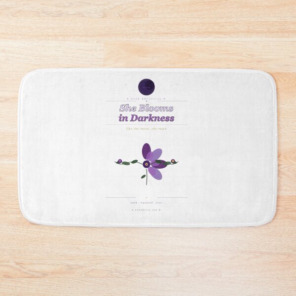 Item preview, She Blooms In Darkness Like The Moon Mystical Botanical Gift designed and sold by Mega-Shopping.