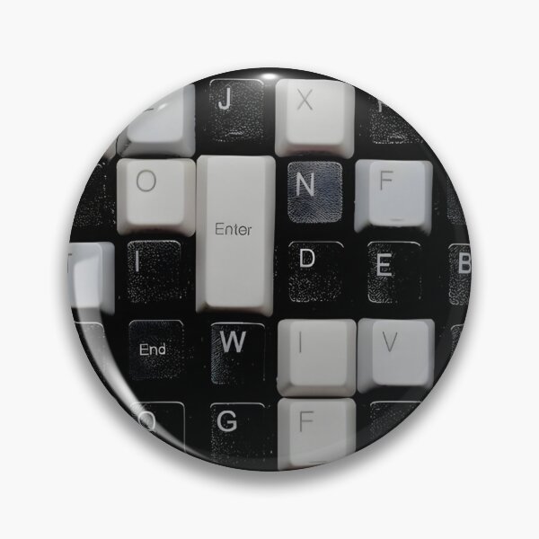 Item preview, Black White Keyboard Abstract Grid Pattern designed and sold by Peac7e.