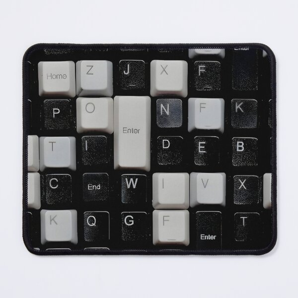 Item preview, Black White Keyboard Abstract Grid Pattern designed and sold by Peac7e.