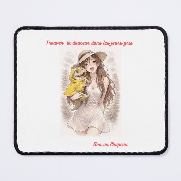 Item preview, Positive quote in the rain Ana in the Hat designed and sold by ANAAUCHAPEAU.