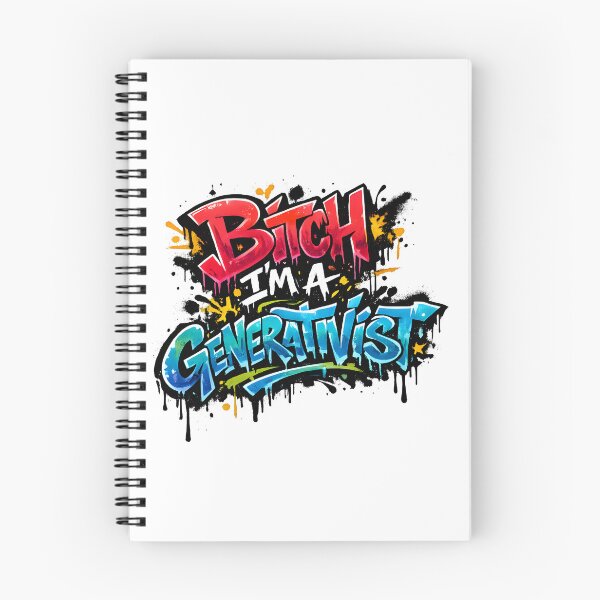 Item preview, Generativist Graffiti Linguistics Humor Street Art Design designed and sold by Nerd Romance Café.
