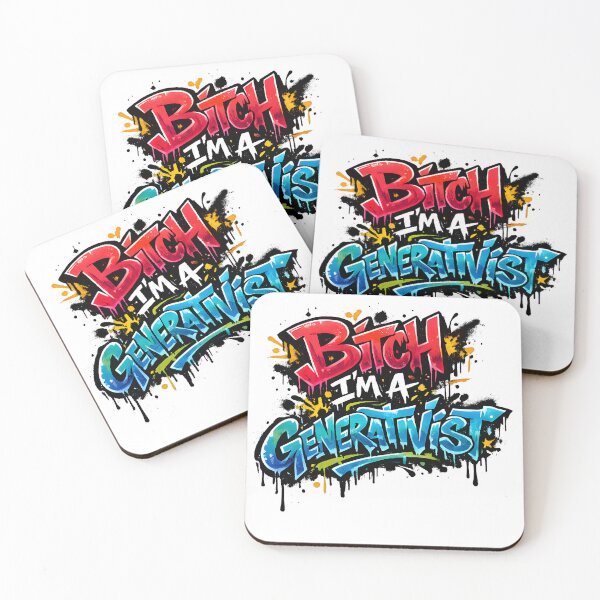 Item preview, Generativist Graffiti Linguistics Humor Street Art Design designed and sold by Nerd Romance Café.