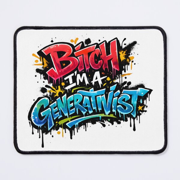 Item preview, Generativist Graffiti Linguistics Humor Street Art Design designed and sold by Nerd Romance Café.