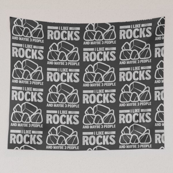 Item preview, I Like Rocks And Maybe 3 People Funny Rock Collector Rockhound (light version) designed and sold by KLArtzStore.