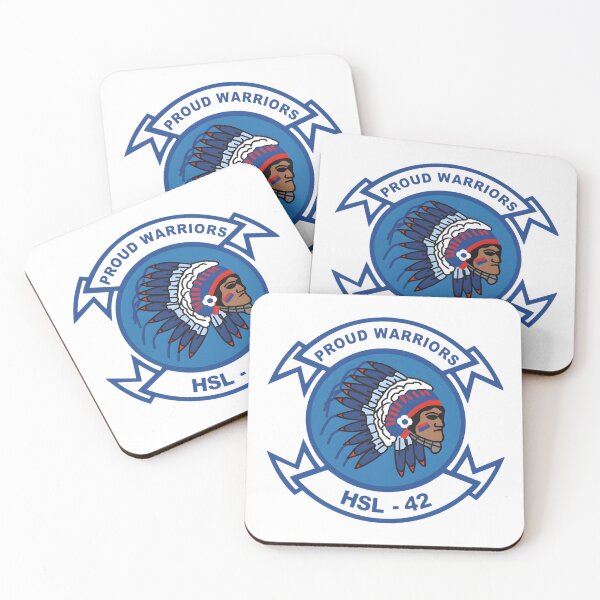 Item preview, Official Heritage Insignia of Helicopter Anti-Submarine Squadron Light Forty-Two (HSL-42) "Proud Warriors" designed and sold by CharlieDesings.