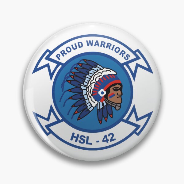Item preview, Official Heritage Insignia of Helicopter Anti-Submarine Squadron Light Forty-Two (HSL-42) "Proud Warriors" designed and sold by CharlieDesings.