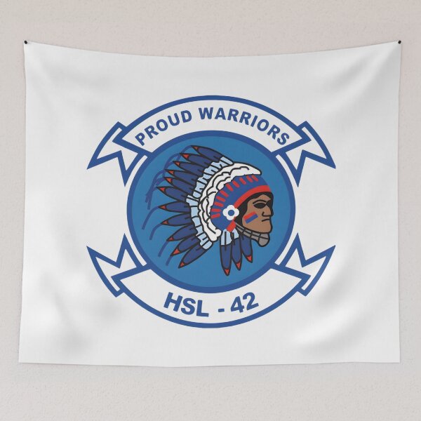 Item preview, Official Heritage Insignia of Helicopter Anti-Submarine Squadron Light Forty-Two (HSL-42) "Proud Warriors" designed and sold by CharlieDesings.