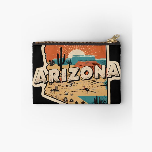 Item preview, Arizona Retro Desert Sunset - Vintage State Sticker Art designed and sold by Andruzito.
