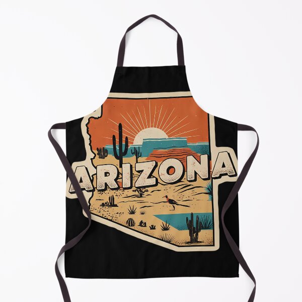 Item preview, Arizona Retro Desert Sunset - Vintage State Sticker Art designed and sold by Andruzito.