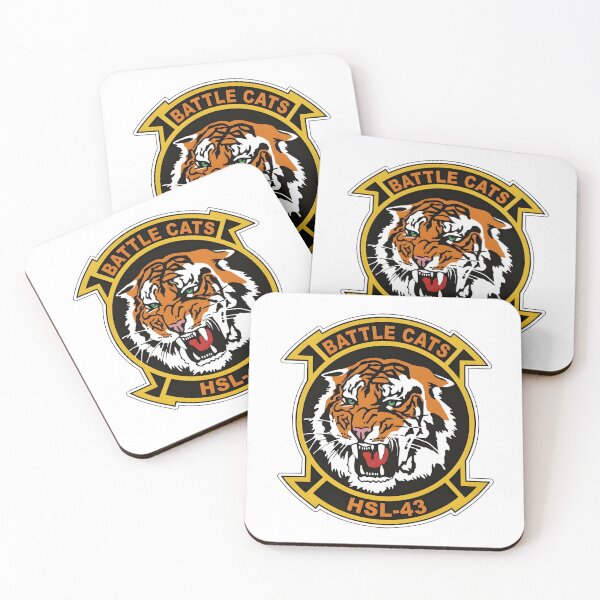 Item preview, Official Heritage Insignia of Helicopter Anti-Submarine Squadron Light Forty-Three (HSL-43) "Battle Cats" designed and sold by CharlieDesings.