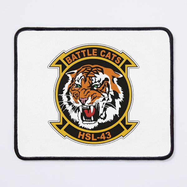 Item preview, Official Heritage Insignia of Helicopter Anti-Submarine Squadron Light Forty-Three (HSL-43) "Battle Cats" designed and sold by CharlieDesings.