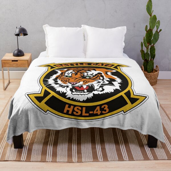 Item preview, Official Heritage Insignia of Helicopter Anti-Submarine Squadron Light Forty-Three (HSL-43) "Battle Cats" designed and sold by CharlieDesings.