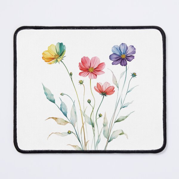 Item preview, Rainbow cosmos flowers designed and sold by uunaa.