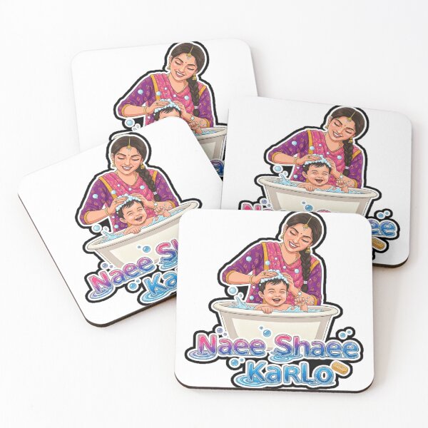 Item preview, Naee Shaee Karlo - Sweet Punjabi Mom and Baby Bath Time designed and sold by mackyartsstudio.