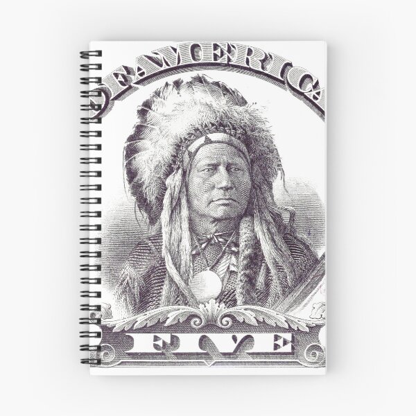 Item preview, Vintage 1899 Five Dollar Chief - Silver Certificate Engraving designed and sold by 9xgraphics.