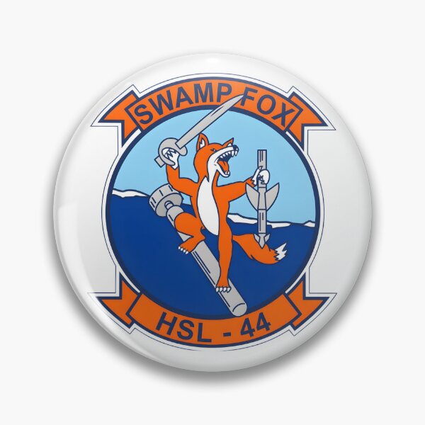 Item preview, Official Heritage Insignia of Helicopter Anti-Submarine Squadron Light Forty-Four (HSL-44) "Swamp Fox" designed and sold by CharlieDesings.