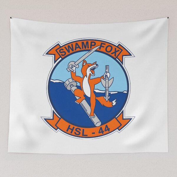 Item preview, Official Heritage Insignia of Helicopter Anti-Submarine Squadron Light Forty-Four (HSL-44) "Swamp Fox" designed and sold by CharlieDesings.