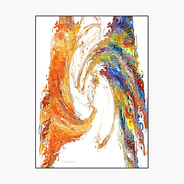 Item preview, Abstract Expressionist, Pillars of Color, Modernist Digital Art designed and sold by AMacGPhilly.
