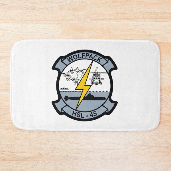 Item preview, Official Heritage Insignia of Helicopter Anti-Submarine Squadron Light Forty-Five (HSL-45) "Wolfpack" designed and sold by CharlieDesings.