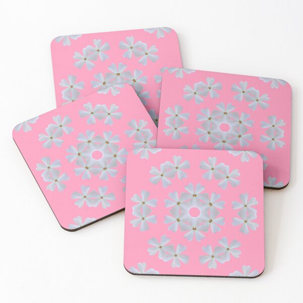 Aperçu de l'œuvre White Phlox Floral Mandala – Soft Pink Aesthetic créée et vendue par SilentBloomLab.