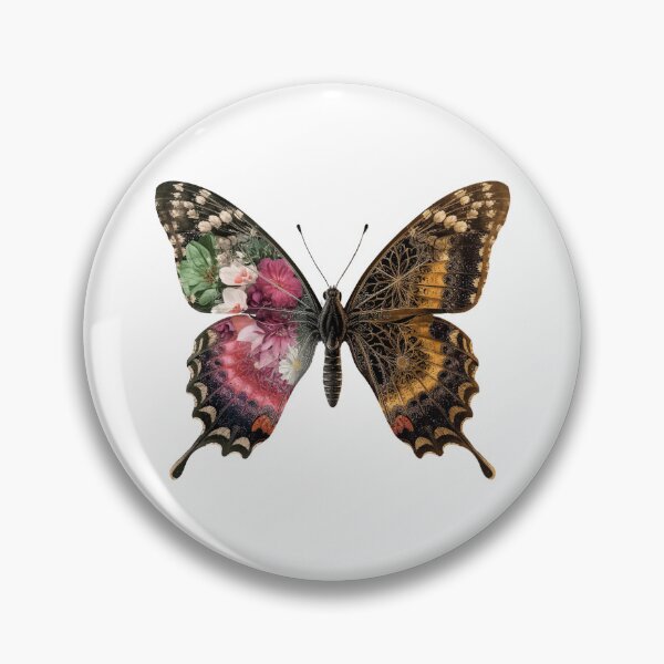 Item preview, Butterfly and flowers  designed and sold by uunaa.
