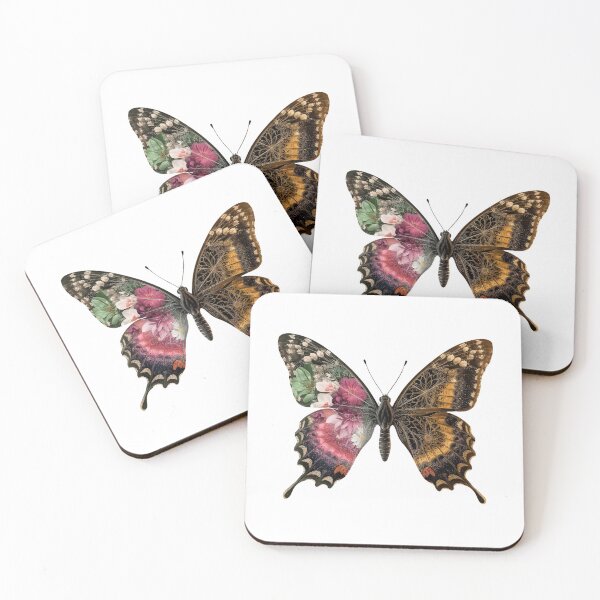 Item preview, Butterfly and flowers  designed and sold by uunaa.