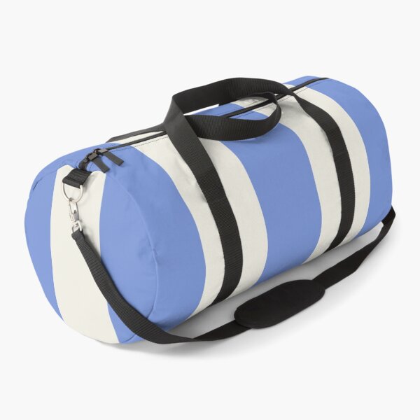 Item preview, Large DANUBE BLUE and CREAM Vertical STRIPES designed and sold by RachelMacht.