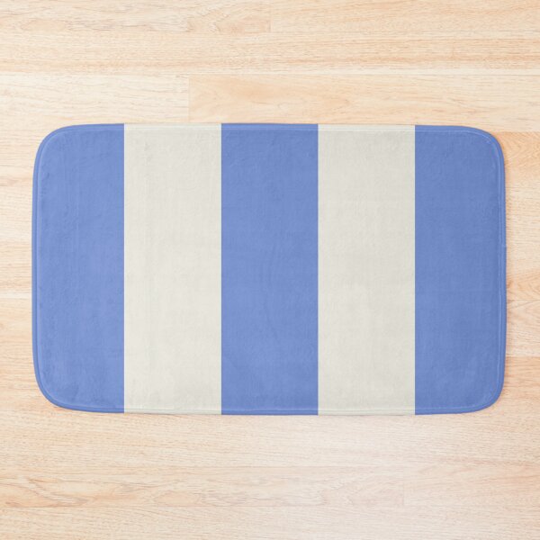 Item preview, Large DANUBE BLUE and CREAM Vertical STRIPES designed and sold by RachelMacht.
