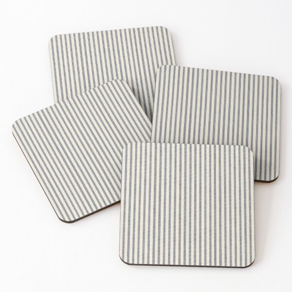 Item preview, Navy & Off‑White Vertical Stripe Pattern designed and sold by MyTutina.