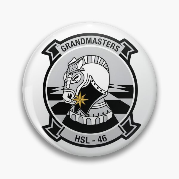 Item preview, Official Heritage Insignia of Helicopter Anti-Submarine Squadron Light Forty-Six (HSL-46) "Grandmasters" designed and sold by CharlieDesings.