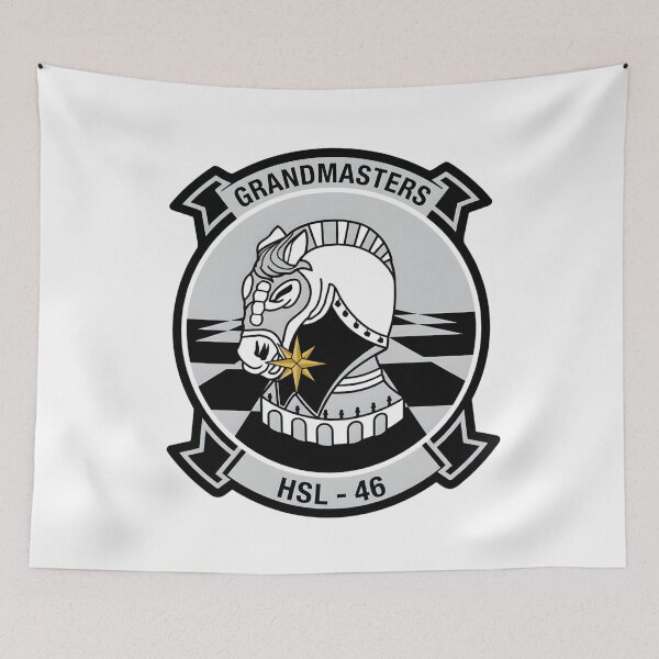 Item preview, Official Heritage Insignia of Helicopter Anti-Submarine Squadron Light Forty-Six (HSL-46) "Grandmasters" designed and sold by CharlieDesings.