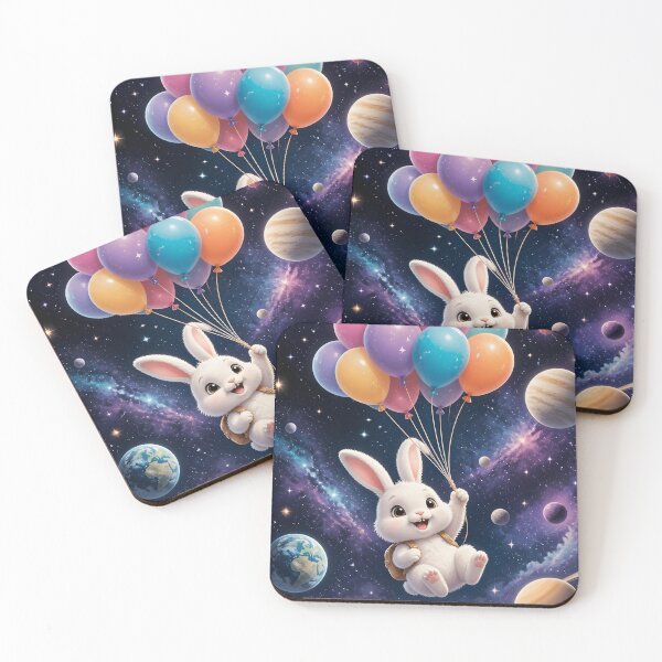 Item preview, a bunny in space designed and sold by EdicionesJML.