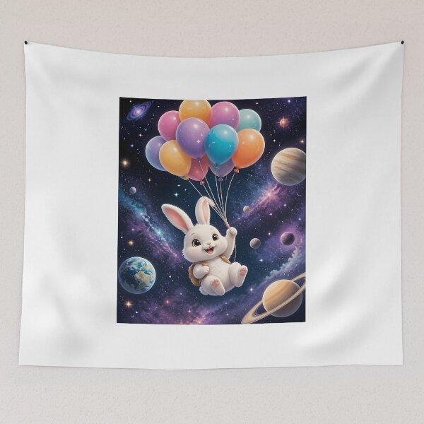 Item preview, a bunny in space designed and sold by EdicionesJML.