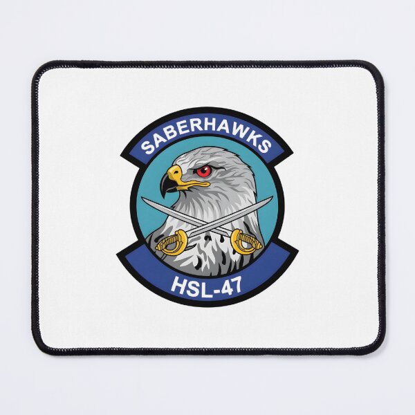 Item preview, Official Heritage Insignia of Helicopter Anti-Submarine Squadron Light Forty-Seven (HSL-47) "Saberhawks" designed and sold by CharlieDesings.