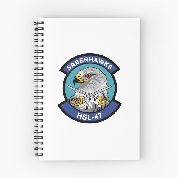 Item preview, Official Heritage Insignia of Helicopter Anti-Submarine Squadron Light Forty-Seven (HSL-47) "Saberhawks" designed and sold by CharlieDesings.