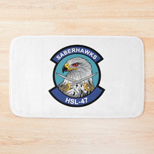 Item preview, Official Heritage Insignia of Helicopter Anti-Submarine Squadron Light Forty-Seven (HSL-47) "Saberhawks" designed and sold by CharlieDesings.