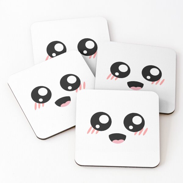 Item preview, Cute kawaii blushing happy smiling face designed and sold by BlushyPrint.