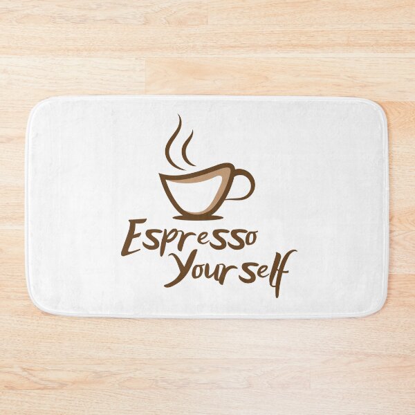 Item preview, Espresso Yourself – Funny Coffee Lover Quote with Cute Coffee Cup Design designed and sold by ArcticFoxStudio.