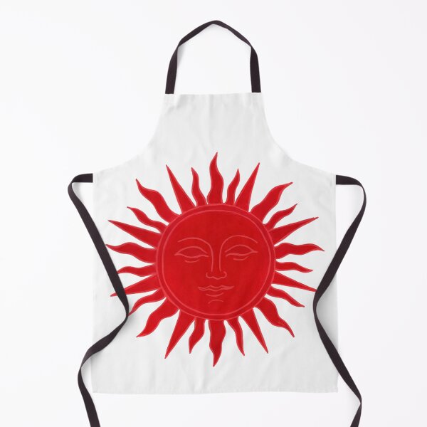 Item preview, The Sun That Sees – Crimson Celestial Face - Porcelain White designed and sold by Piret Victoria Ribas.