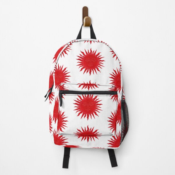Item preview, The Sun That Sees – Crimson Celestial Face - Porcelain White designed and sold by Piret Victoria Ribas.