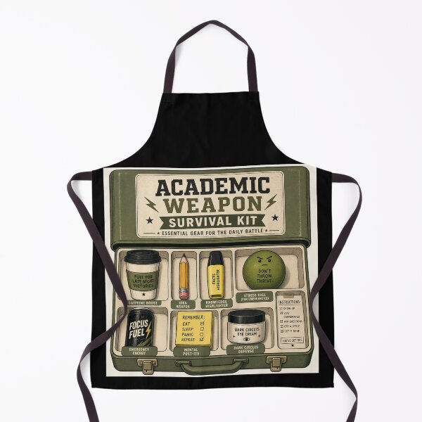 Item preview, Academic Weapon Survival Kit – Funny Student Essentials Art | Exam Season Gift designed and sold by irfanshikh.