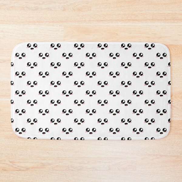 Item preview, Cute kawaii blushing happy smiling face pattern designed and sold by BlushyPrint.