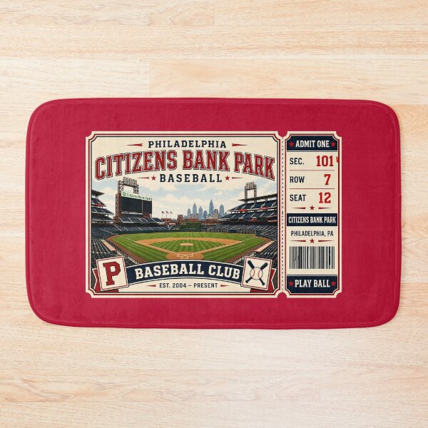 Item preview, Philadelphia Citizens Bank Park Vintage Ticket Poster Retro Baseball Stadium Art Philly Baseball Club Interior designed and sold by GhostDawgs.